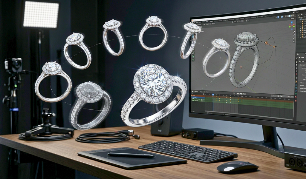 How Do 3D Jewelry Animation Services Help Brands Showcase Designs from Every Angle?